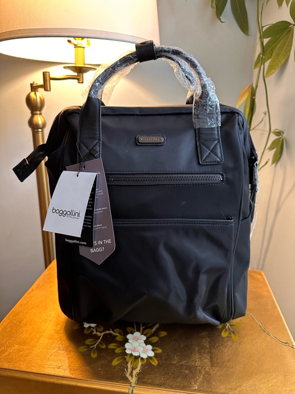 Baggallini Black SoHo Laptop Backpack